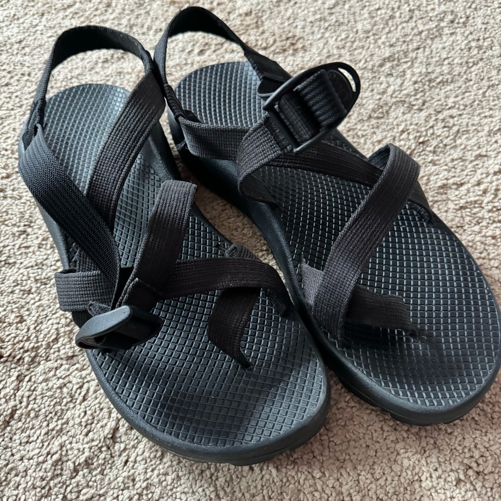 Chaco Black Outdoor Sandals with Adjustable Straps